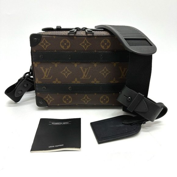 Authentic LOUIS VUITTON M45935 MonogramMacassar Handle soft Trunk Bag Shoulder B - Picture 8 of 12